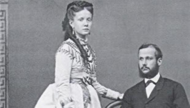 Infanta Isabel y Príncipe Gaetan de dos Sicilias. 1868