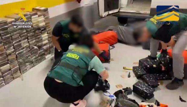 Operación de la Guardia Civil contra el narcotráfico en las provincias de Huelva y Cádiz