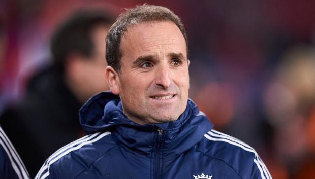 Jagoba Arrasate en un partido con Osasuna esta temporada