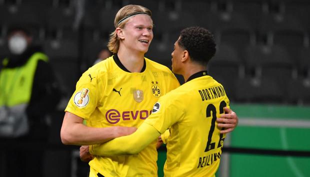 Haaland y Bellingham coincidieron en el Borussia Dortmund