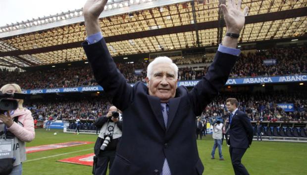 Arsenio Iglesias, homenajeado en Riazor