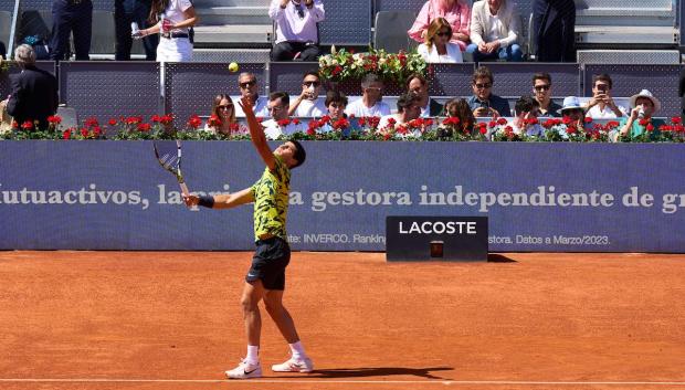 Carlos Alcaraz, en las semifinales del Mutua Madrid Open
