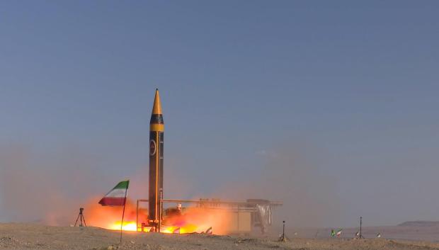 El misil balístico Khaibar de fabricación iraní