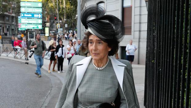 Paloma O'Shea during the Wedding of Fernando Fitz-James Stuart, Duke of Huescar with Sofia Palazuelo in Madrid, Saturday October 6, 2018