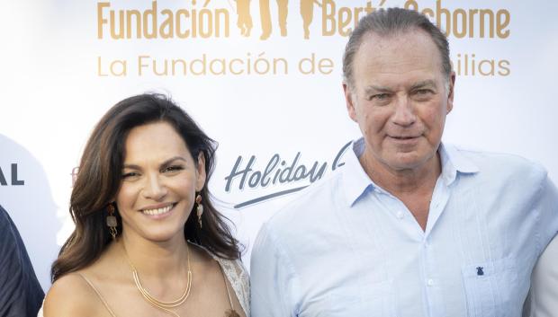 Fabiola Martinez and Bertin Osborne during the act of the Bertin Osborne Foundation in Madrid on Saturday June 17, 2023