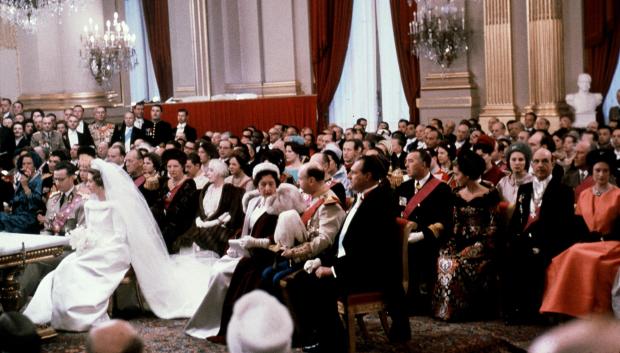 Ceremonia civil, previa a la religiosa, de Balduino y Fabiola de Bélgica en el Palacio Real