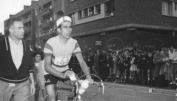 Federico Martín Bahamontes, en el Tour de Francia
