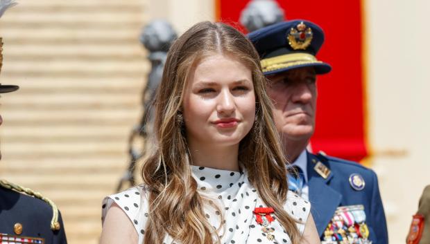Princess Leonor during “Entrega de Reales Despachos de Empleo de la Academia Militar” in Zaragoza on Friday, 7 July 2023.