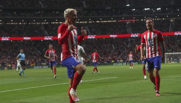 Griezmann celebró el gol al Atlético con su tradicional baile
