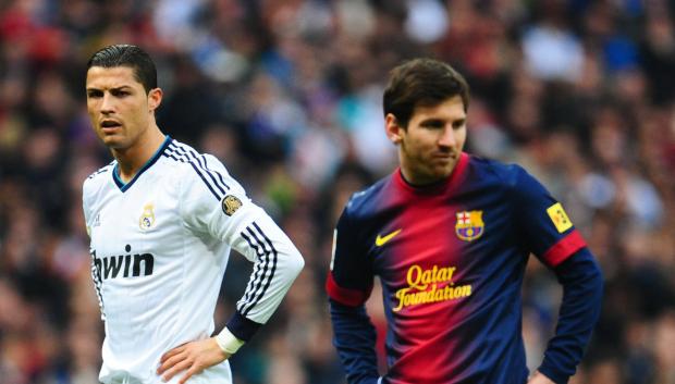 Cristiano Ronaldo y Messi en una foto de archivo