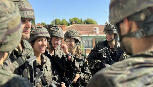 La princesa de Asturias Leonor de Borbon durante unas maniobras militares en la academia Militar de Zaragoza 20 Septiember 2023