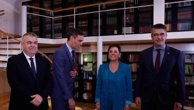 Pedro Sánchez se reúne con Bildu en el Congreso en octubre de 2023