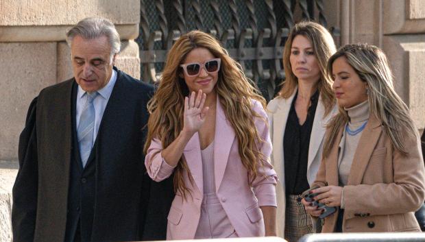 La cantante Shakira a su llegada al juzgado de Barcelona