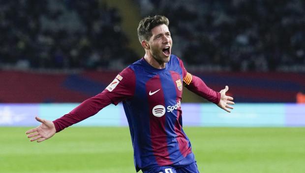 Sergi Roberto, héroe del Barcelona ante el Almería, colista de la Liga