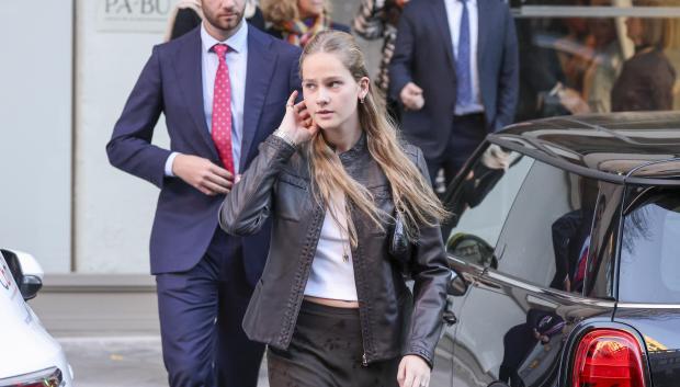 Irene Urdangarin during 60 birthday of Elena de Borbon in Madrid on Wednesday December 20, 2023.