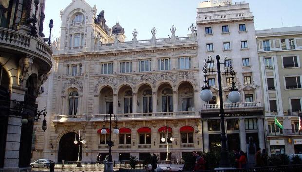 Fachada del Real Casino de Madrid