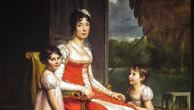 La reina Julia y sus dos hijas, las princesas Zénaïde y Charlotte, obra de François Gérard
