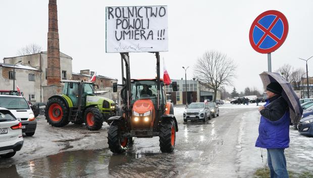Protesta de agricultores polacos