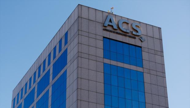 Fachada de la sede de ACS en Madrid