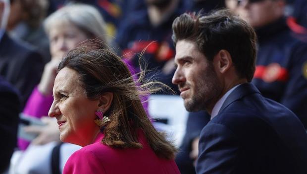 María José Catalá, junto al portavoz del equipo de gobierno en el Ayuntamiento de Valencia, Juan Carlos Caballero