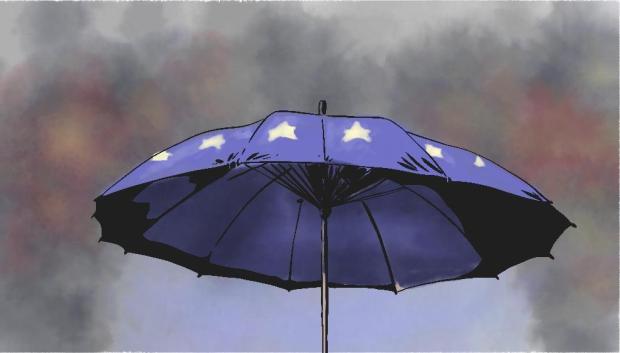 El paraguas de la Unión Europea