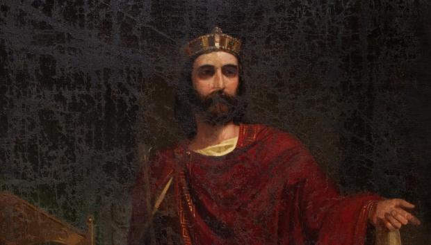 El Rey Recesvinto pintado por Antonio Gisbert Pérez hacia 1854. El cuadro se encuentra en el Congreso de los Diputados