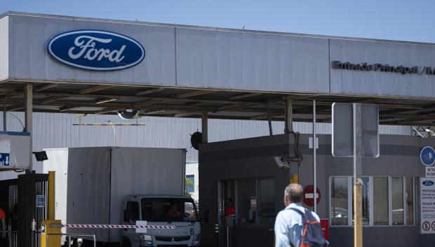 Entrada de la fabrica de Ford en Almusafes, Valencia, en una imagen de archivo