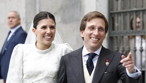 Jose Luis Martinez Almeida and Teresa Urquijo on their wedding in Madrid on Saturday, 06 April 2024.
