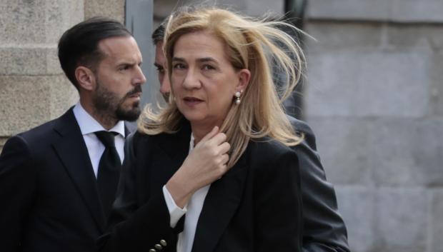 La Infanta Cristina, en el funeral de su primo Fernando Gómez-Acebo