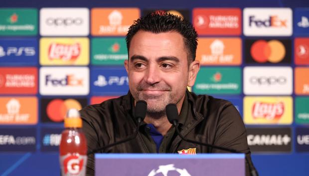 Xavi Hernández en la rueda de prensa previa al partido contra el PSG