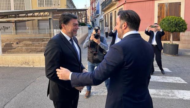 Barcala y Ruz conversan en el marco de la segunda cumbre entre Alicante y Elche