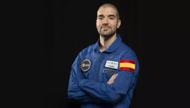 El astronauta español Pablo Álvarez