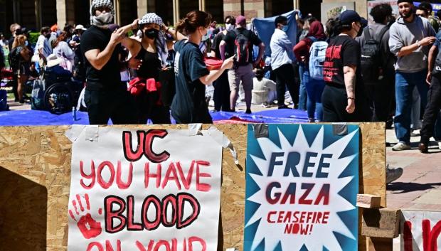 Manifestación propalestina en EE.UU.