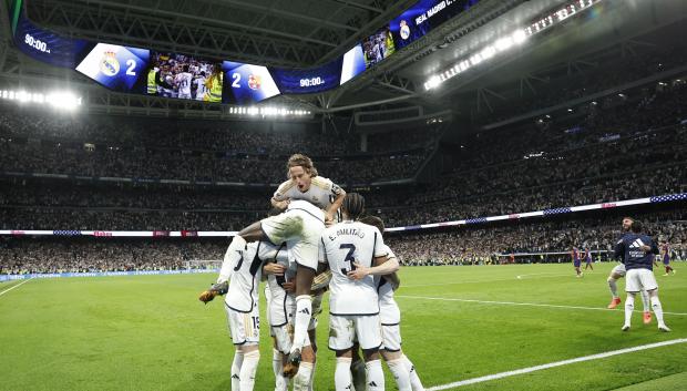 El videomarcador 360º del Santiago Bernabéu se estrenó el pasado 21 de abril