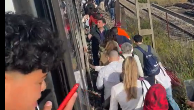 Varios usuarios han tenido que salir de los vagones andando ante las incidencias de Cercanías