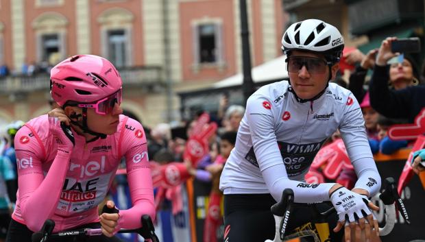 Pogacar durante la cuarta etapa del Giro