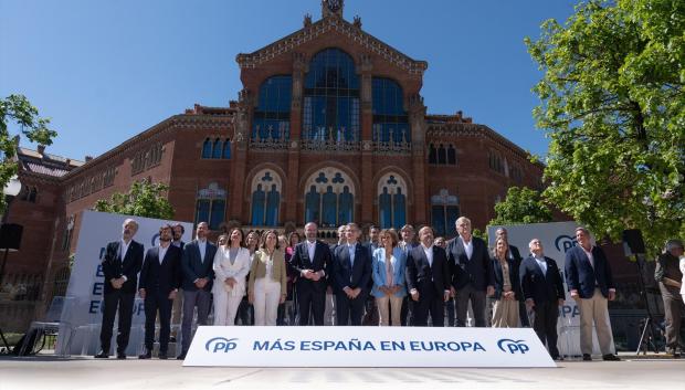 Presentación de la candidatura europea del PP, en Sant Pau.