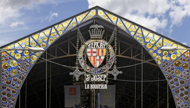 Entrada al mercado de La Boqueria.