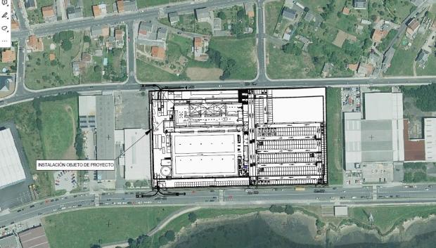 Plano en el que se aprecia cómo será el nuevo espacio comercial