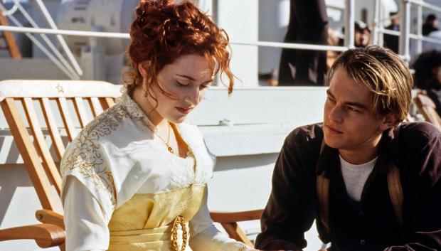 Kate Winslet y Leonardo DiCaprio, en la película Titanic