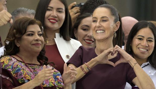 La candidata presidencial de México por el partido gobernante Morena, Claudia Sheinbaum