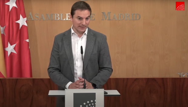 El portavoz del PSOE en la Asamblea de Madrid, Juan Lobato