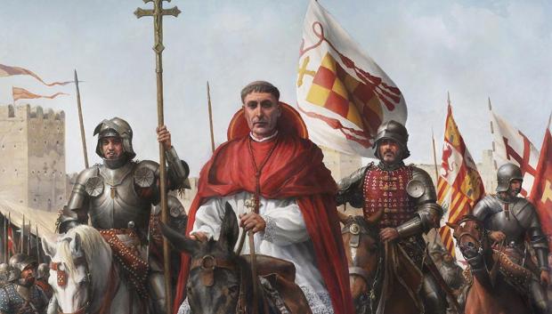 Detalle del cuadro de Augusto Ferrer-Dalmau