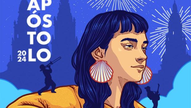 Cartel de la Fiestas del Apóstol 2024