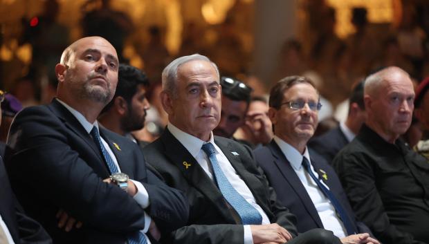 El primer ministro israelí, Benjamin Netanyahu, se dirige a la Knéset, en Jerusalén