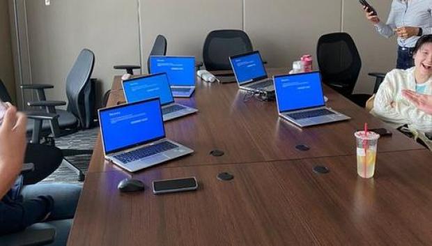 Pantalla azul de Microsoft
