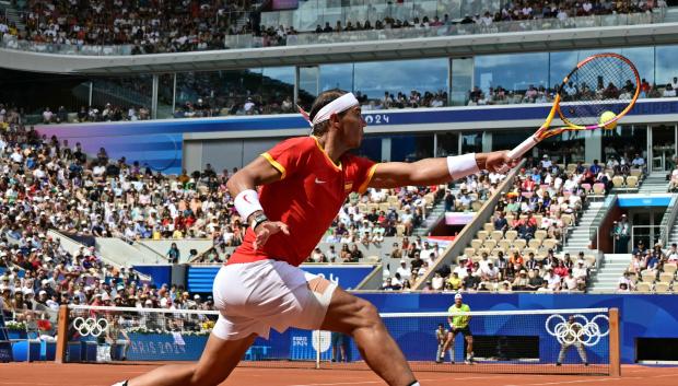Rafa Nadal en su debut en los Juegos Olímpicos 2024