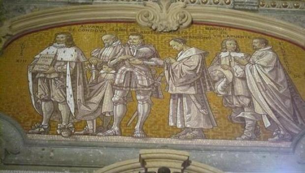Mosaico del vestíbulo de la cueva de san Ignacio en Manresa