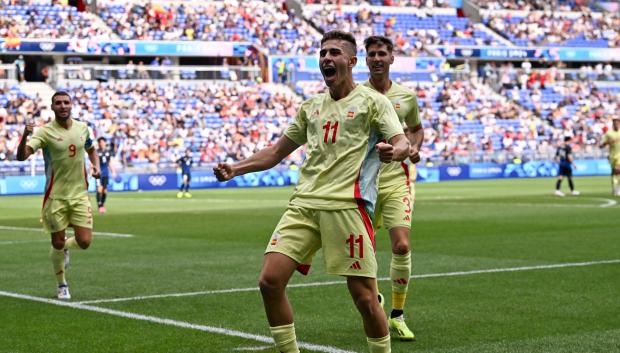 Fermín López fue el protagonista de los cuartos de final con dos goles