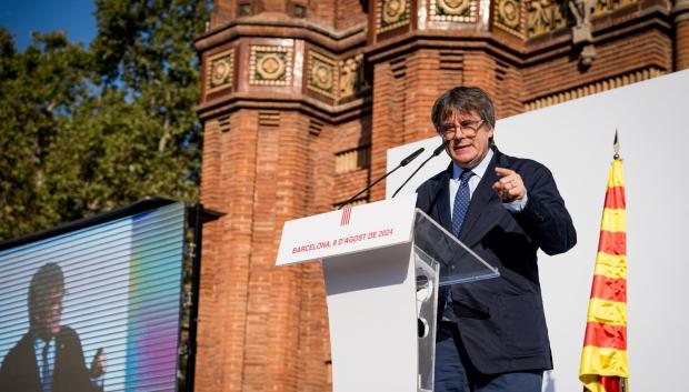 Puigdemont en Barcelona el 8 de agosto